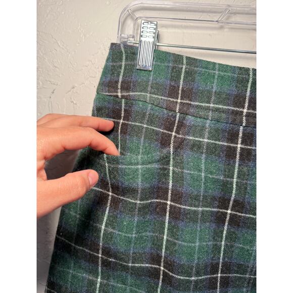 Merona wool plaid skirt womens 4 twee academia preppy clueless kawaii y2k - Picture 2 of 7